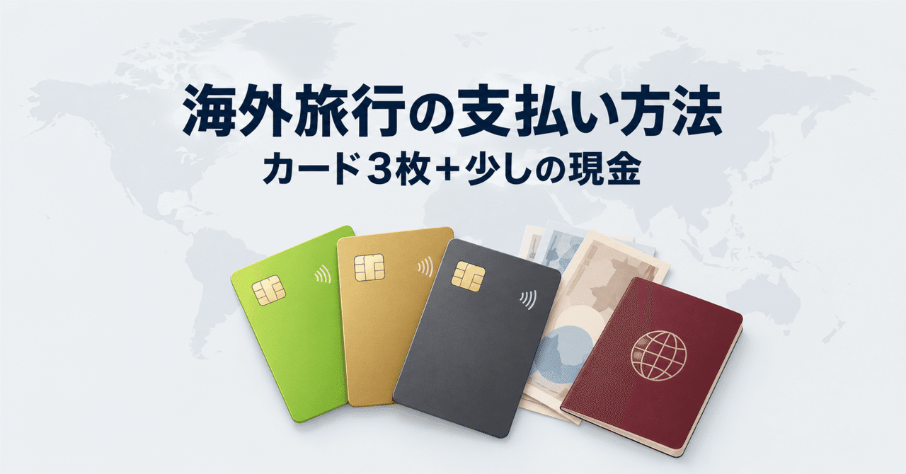 Payment Methods for Overseas Travel | Recommended: 3 Cards + A Little Cash [7 Years of Travel Experience]